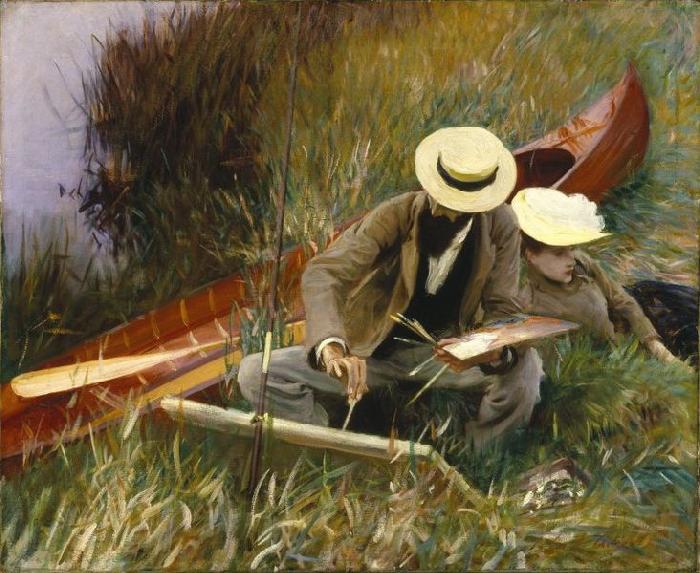 John Singer Sargent An Out of Doors Study oil painting picture